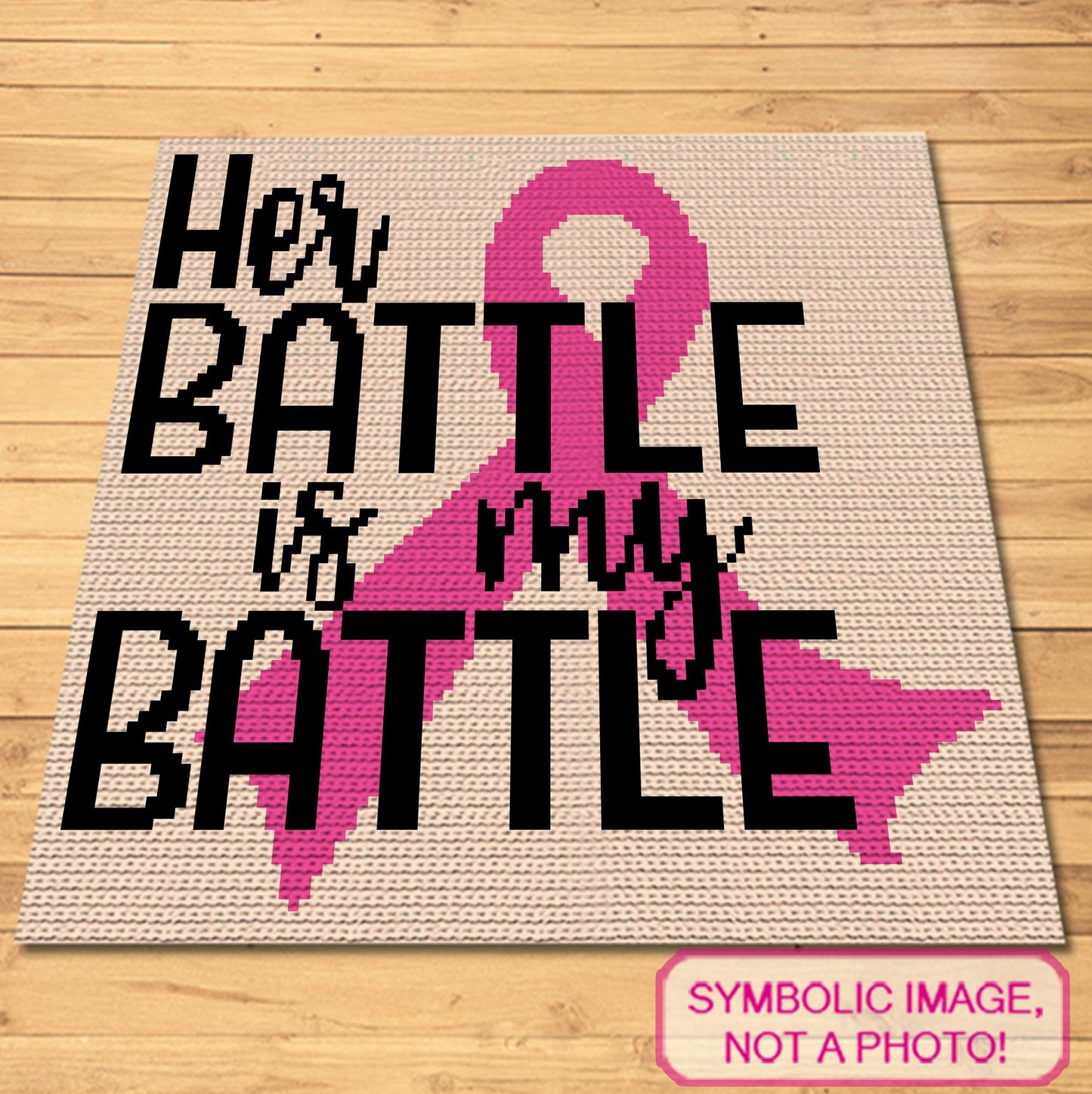 Her Battle is My - Crochet BUNDLE: C2C Cancer Crochet Blanket Pattern, Crochet Pillow Case