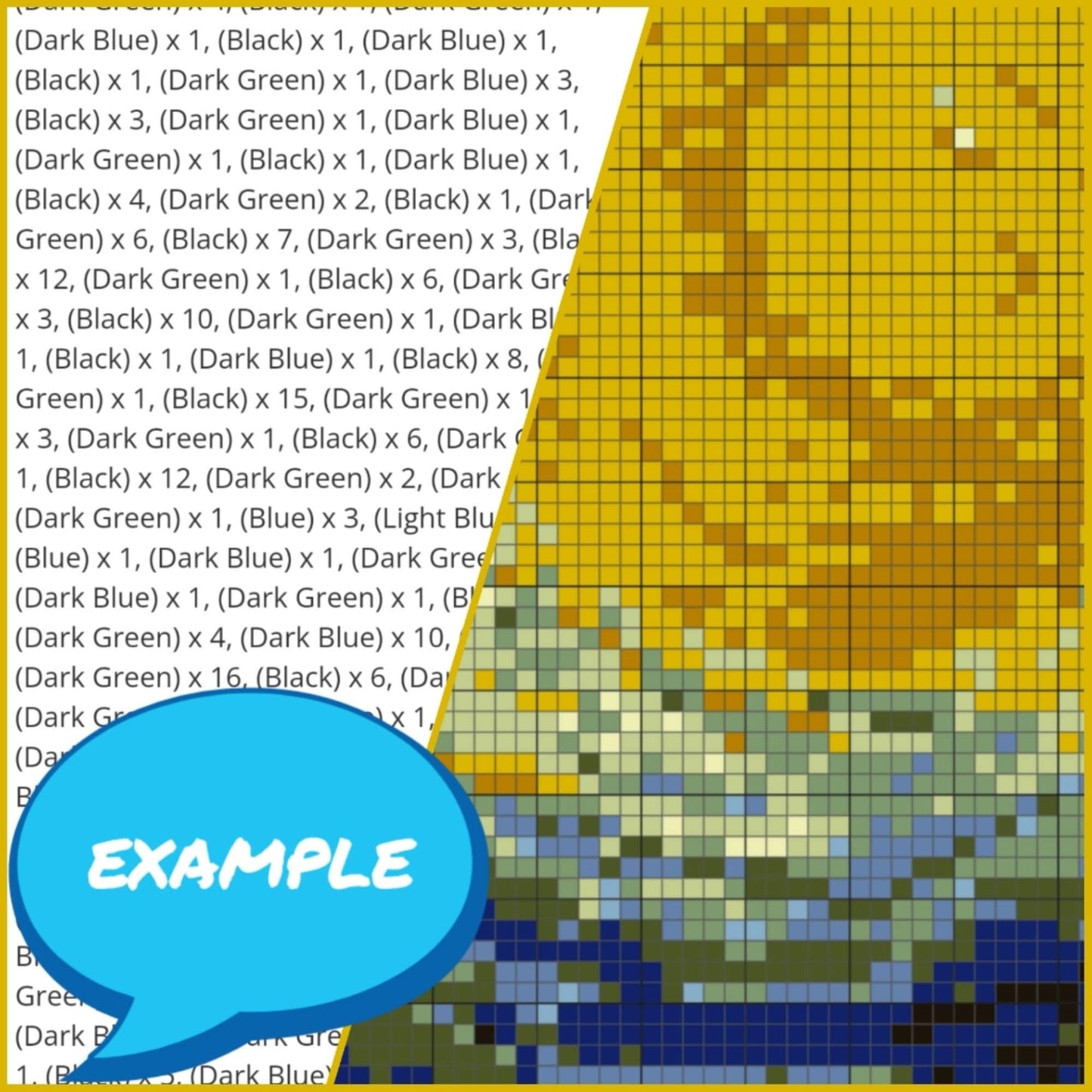 Crochet Van Gogh - The Starry Night - is a Graphghan Pattern with Written Instructions for Crochet Afghan, PDF Digital Files. Who wouldn't want to have the famous Starry Night by Vincent Van Gogh in his home? Now you can create one from this Tapestry Crochet Blanket Pattern. Click here to learn more!