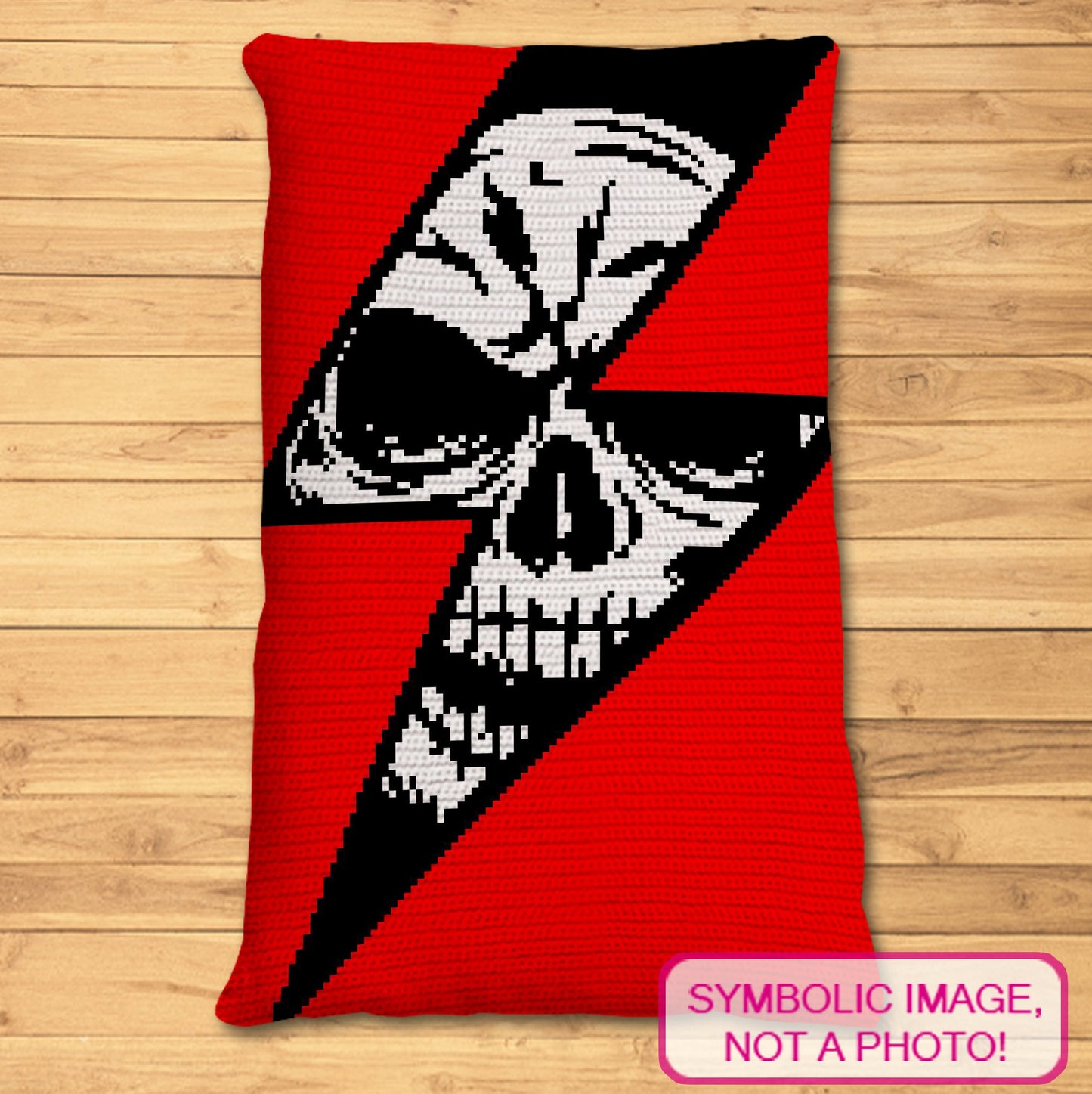 Get your hooks ready for a hauntingly delightful project! My Halloween Crochet Blanket  and Pillow Pattern features a stunning skull in lightning. Warm and wickedly wonderful, this Pattern will make the perfect addition to your eerie autumn nights. Grab the design now and embark on a bewitching crochet journey! 