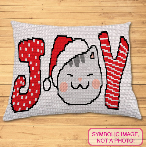 Santa Paws is coming to town! Spread joy and holiday magic with our Cute Christmas Crochet Cat Blanket and Pillow Patterns. These delightful designs showcase a happy cat in a Santa hat, making your holiday season extra merry and bright. It's time to crochet up some festive feline fun! Click to learn more!