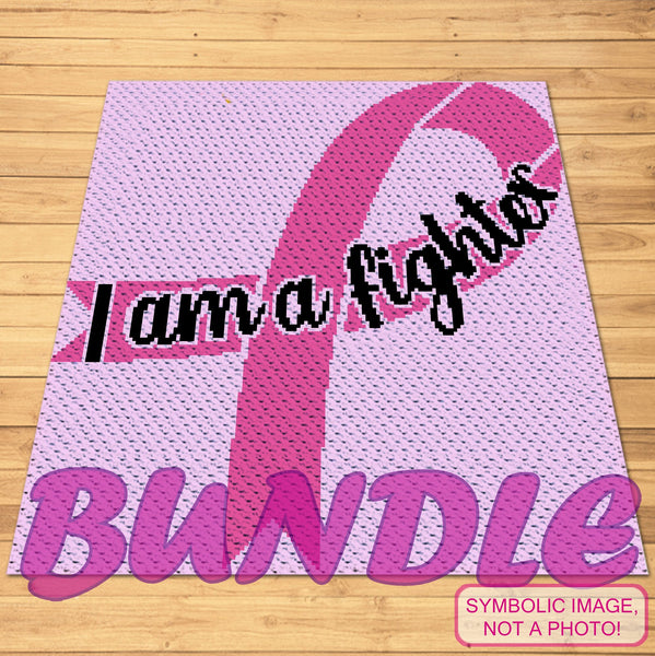 Wrap yourself in the warm embrace of inspiration and resilience with my remarkable 'I Am A Fighter' Crochet Pattern BUNDLE for Cancer Survivors. Each stitch carries the message of Strength, Hope, and the Power to overcome adversity. Craft a Pillow or a Blanket that reflects your journey and spreads a message of courage. Click to learn more!