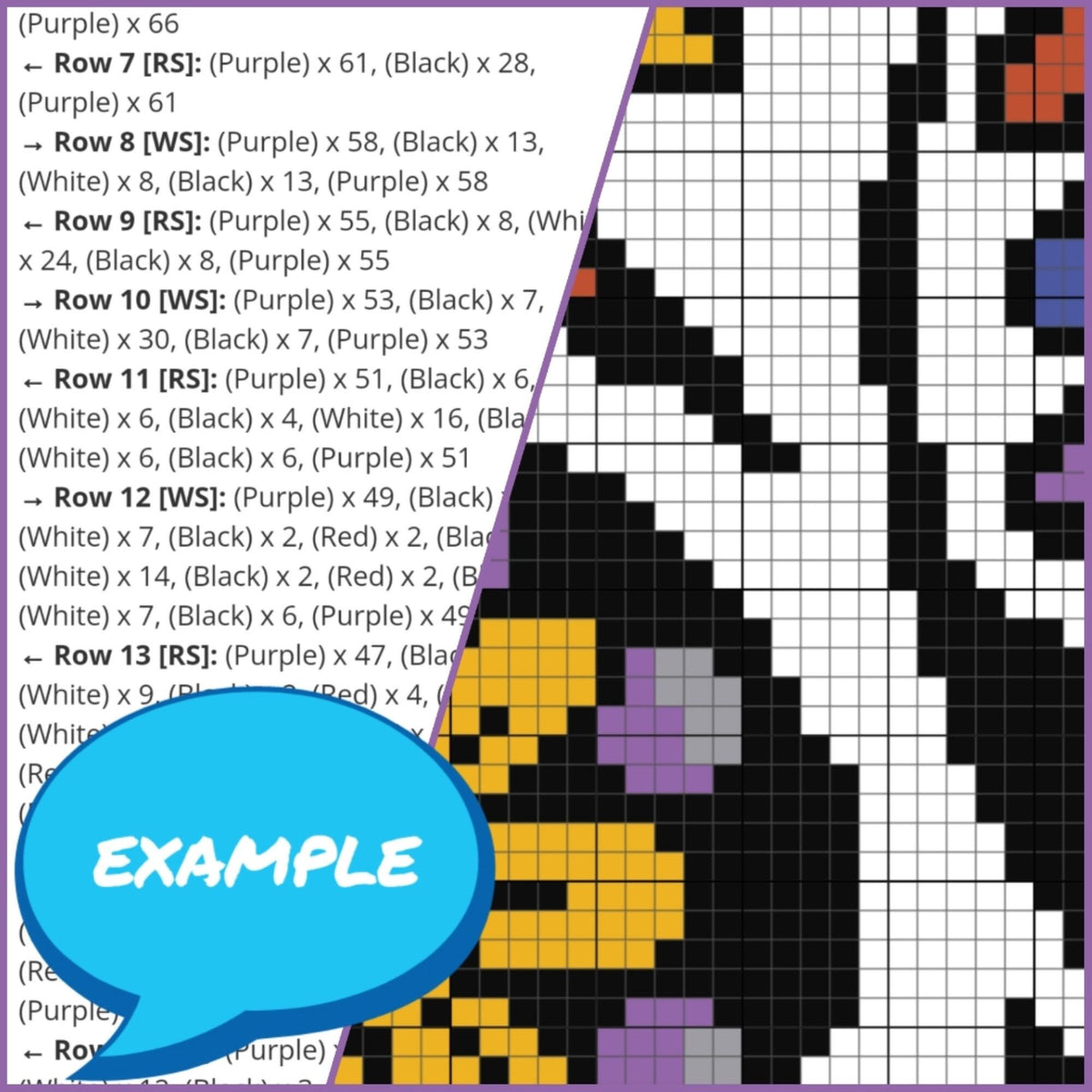 Halloween Crochet Graphgan Pattern - Crochet Sugar Skull Pattern