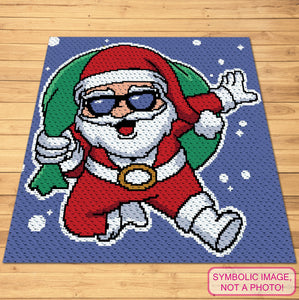 Bring a modern twist to your holiday crochet projects with the Cool Santa C2C Blanket Pattern! This 150x150 stitch design showcases Santa in his coolest form—rocking shades and spreading cheer with a splash of bold color. The C2C technique gives the blanket a textured, pixel-art look, making it a great choice for anyone wanting to create a festive and stylish crochet piece. Perfect for intermediate crocheters, this pattern will make a fun and unique addition to your Christmas décor.