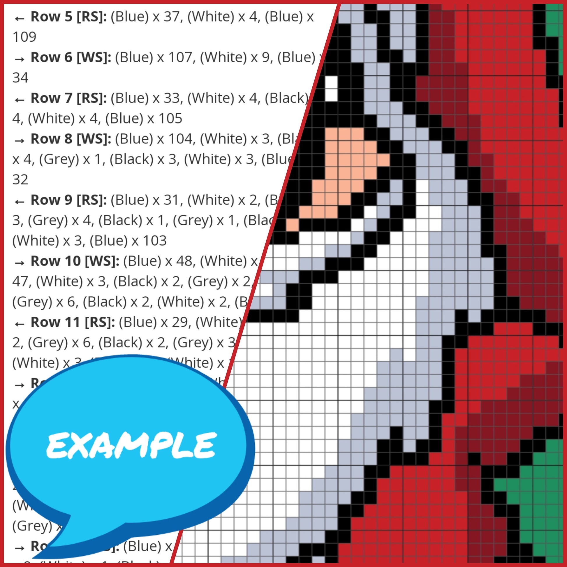 Xmas Crochet Pattern - SC Cochet Pattern
