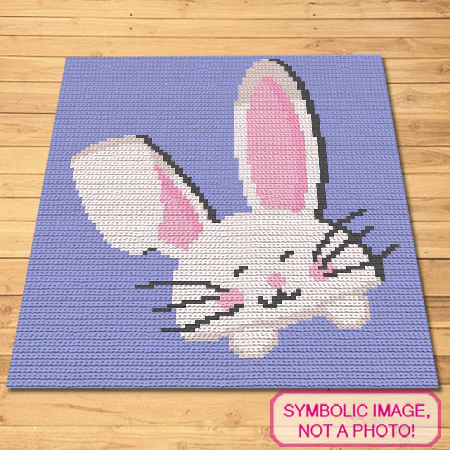 Crochet Bunny Pattern - Easter Crochet Pillow Pattern