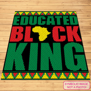 Embark on a crochet journey like no other with my empowering 'Educated Black King' Crochet Blanket Pattern. As you create this stunning Corner to Corner Blanket, you're reminded of the importance of education, heritage, and the infinite possibilities that lie ahead. Let your creativity reign! Click to learn more!