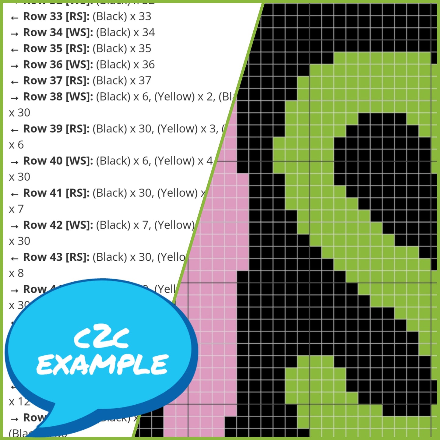 Crochet Boy Blanket, Easter Crochet Bunny Pattern - C2C Graphgan Pattern
