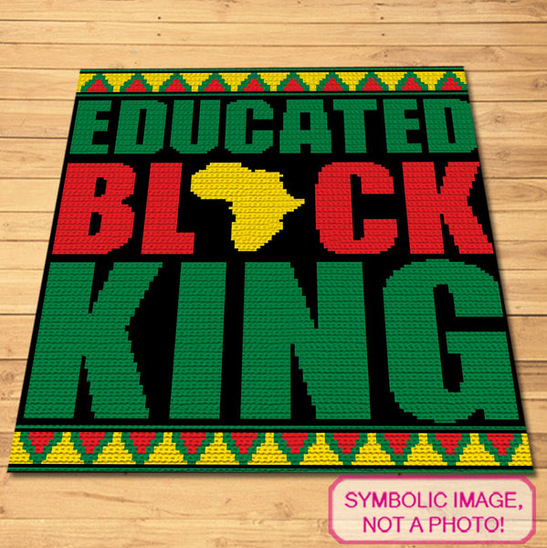 Unleash your creative genius and stitch together a masterpiece fit for a king! 'Educated Black King' Crochet Pillow Pattern combines artistry, culture, and empowerment in one beautiful design. Let your crochet skills shine while celebrating the brilliance of educated Black Kings. Click to learn more! 