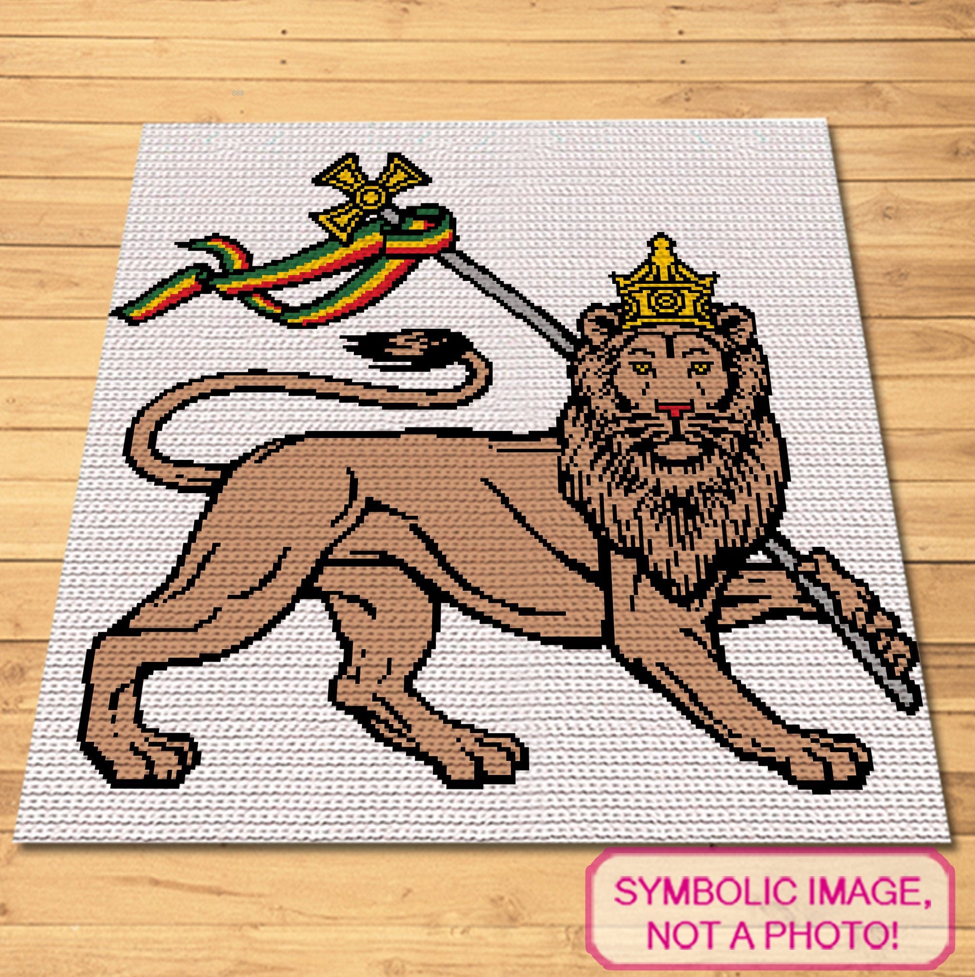 The Crochet Lion Of Judah Pattern is a Tapestry Crochet Blanket Pattern. This is a Graph Pattern with Written Instructions, PDF Digital Files Click to learn more!