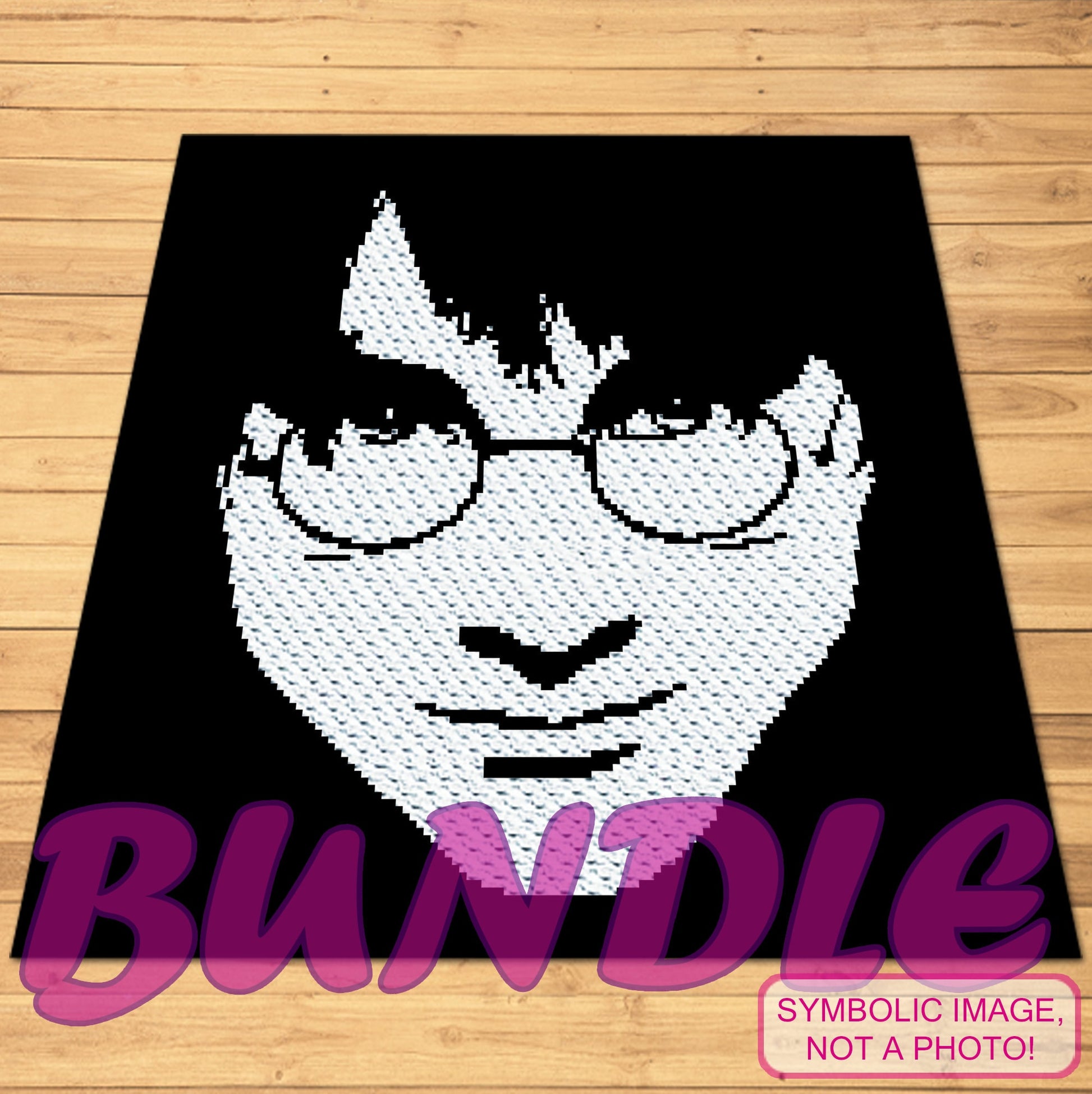 Harry Potter Crochet Pattern BUNDLE - Crochet Celebrity Daniel Radcliffe is a Crochet BUNDLE, a Graph Pattern with Written Instructions for a C2C Crochet Blanket Pattern, and a Tapestry Crochet Pillow; PDF Digital Files. Click to learn more!