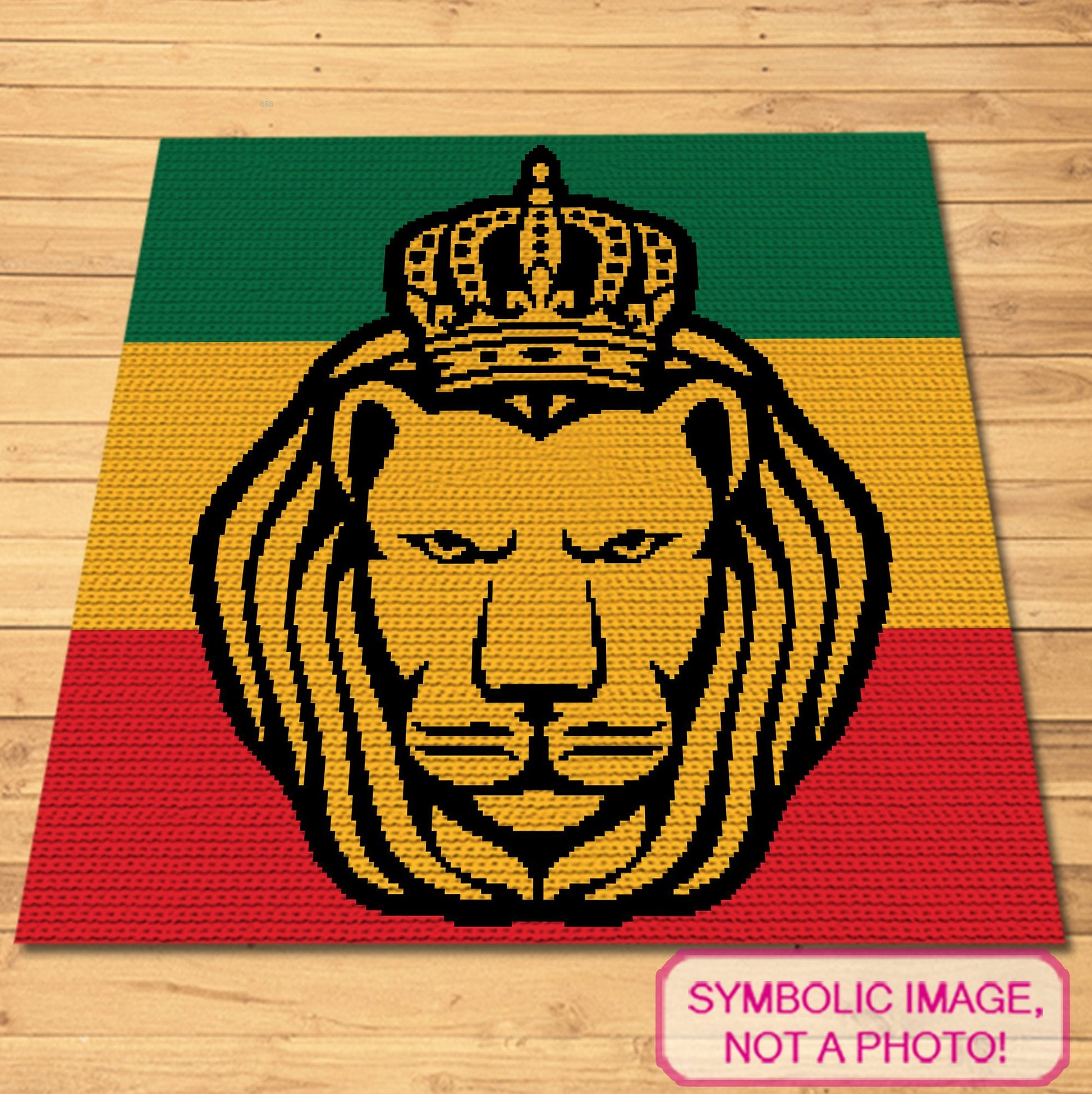 Crochet Lion Pattern is a Tapestry Crochet Blanket Pattern. This is a Graph Pattern with Written Instructions, PDF Digital Files Click to learn more!